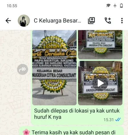 Pengiriman Papan Bunga Duka Jatisari Jatiasih